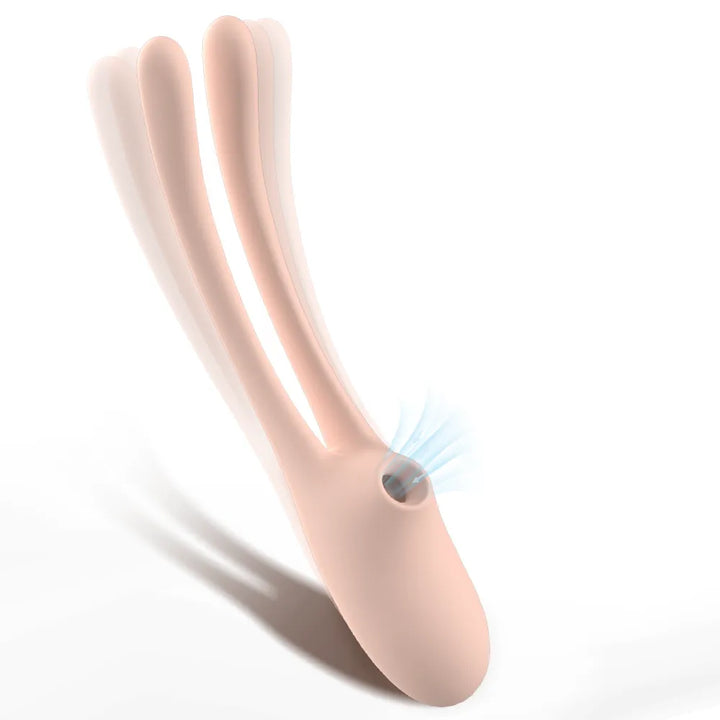 Rabbit Ear Dual Wand Vibrator with Sucking - Rock Candy