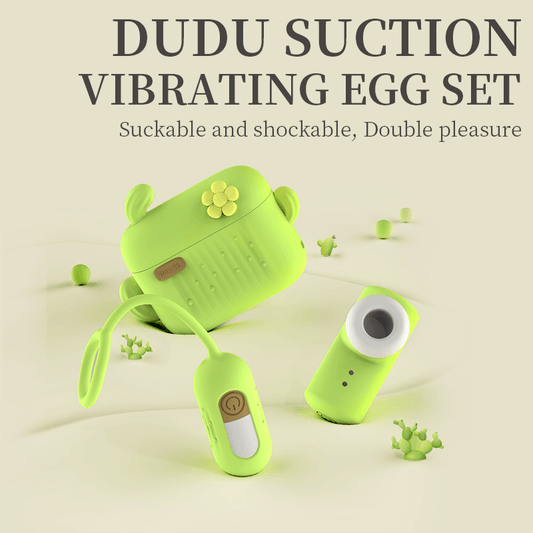 Charging compartment + Dudu suction cactus vibrating egg set - Rock Candy