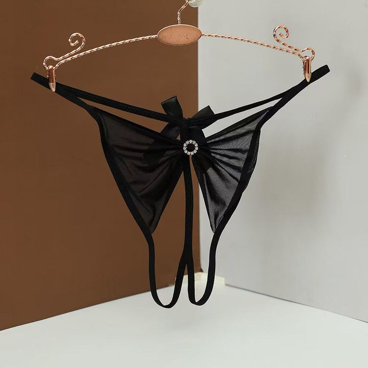 Seductive Sheer Panty - Open-Crotch Lace Underwear for Easy Access - Rock Candy