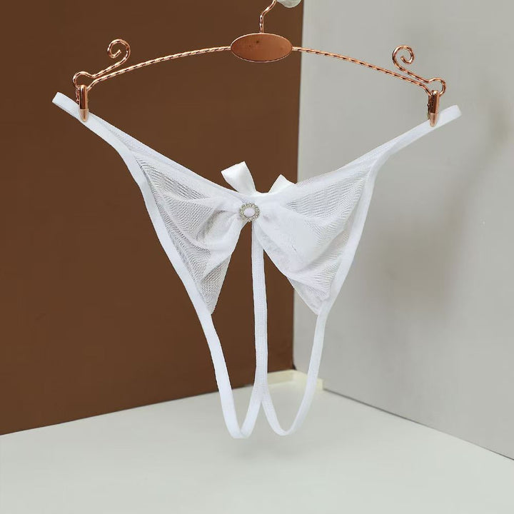 Seductive Sheer Panty - Open-Crotch Lace Underwear for Easy Access - Rock Candy