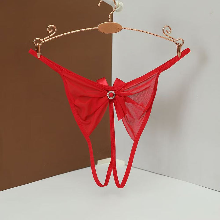Seductive Sheer Panty - Open-Crotch Lace Underwear for Easy Access - Rock Candy