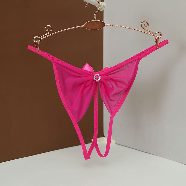 Seductive Sheer Panty - Open-Crotch Lace Underwear for Easy Access - Rock Candy