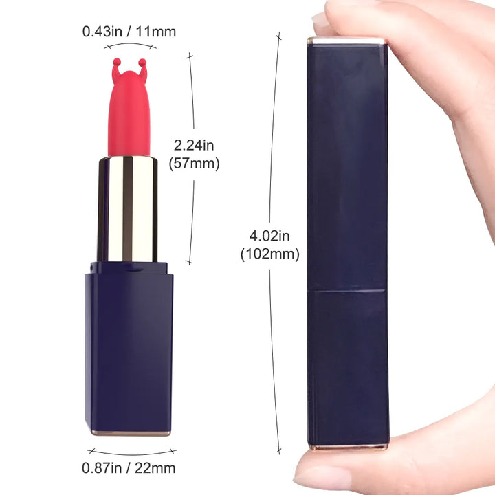 Lipstick-Shaped Vibrator for Clitoral and Nipple Stimulation - Rock Candy