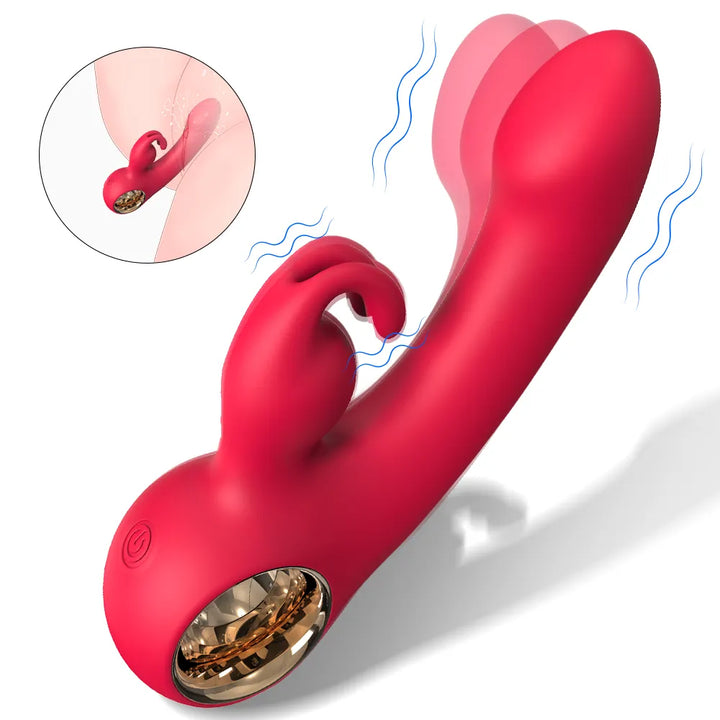 Mini Fingering Rabbit Vibrator with Finger Ring - Rock Candy