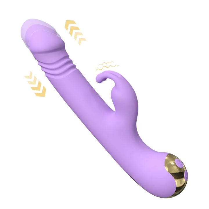 Luxury Thrusting Rabbit Vibrator for Intense Pleasure - Rock Candy