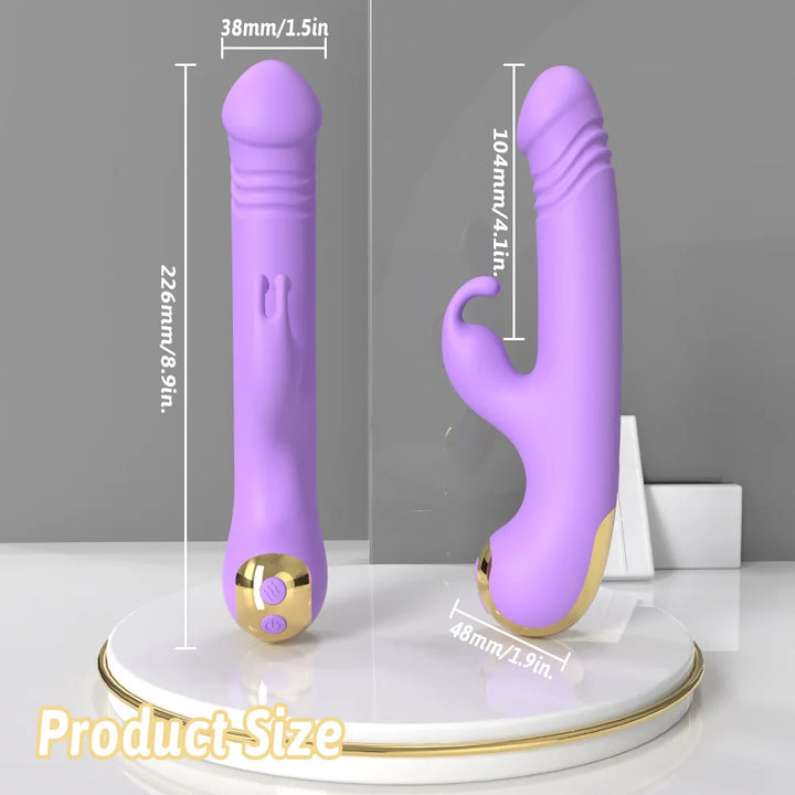 Luxury Thrusting Rabbit Vibrator for Intense Pleasure - Rock Candy