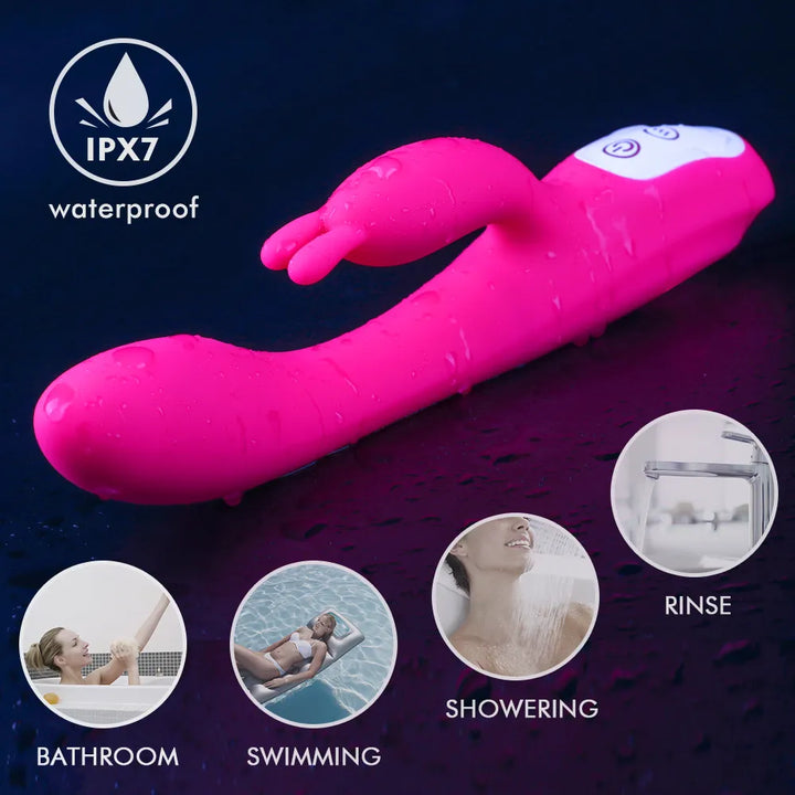 Heated Rabbit Vibrator for G-Spot Clitoris - Rock Candy