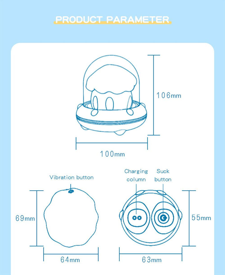 yunduoduo cloud Suction & Vibration Pleasure Toy - Rock Candy