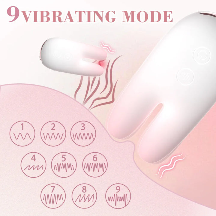 Mini Bunny Ears Dual Motor Clit Vibrator - Rock Candy