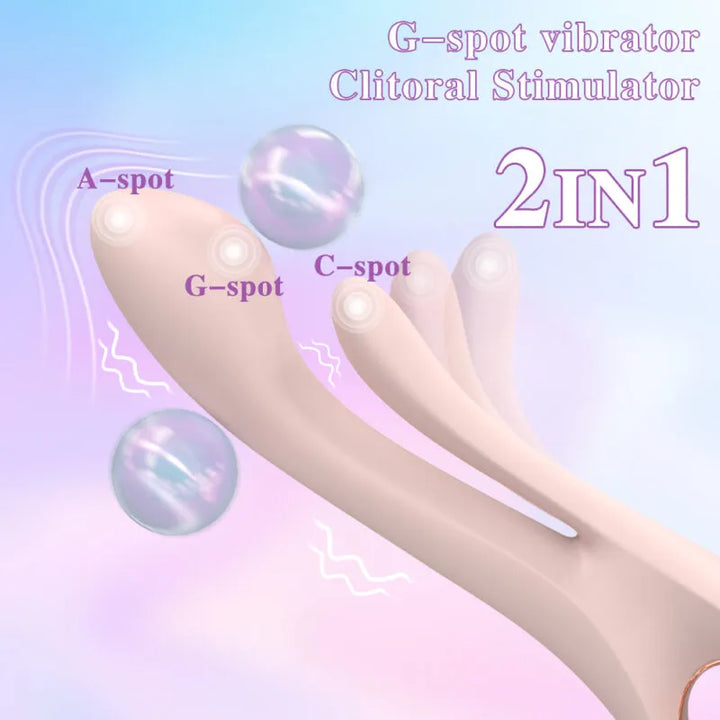 Patented Dual-Vibration G-Spot Rabbit Vibrator for Couples - Rock Candy