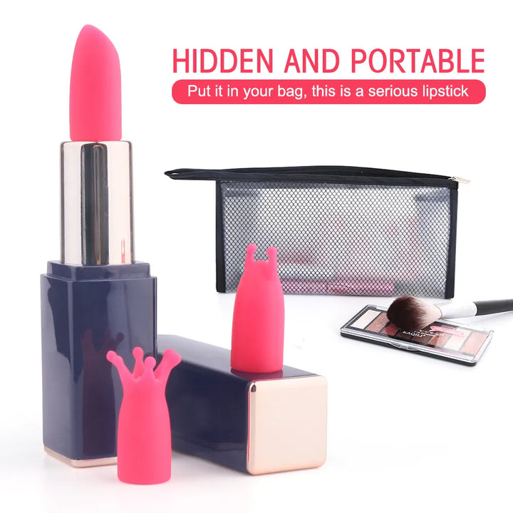 Lipstick-Shaped Vibrator for Clitoral and Nipple Stimulation - Rock Candy