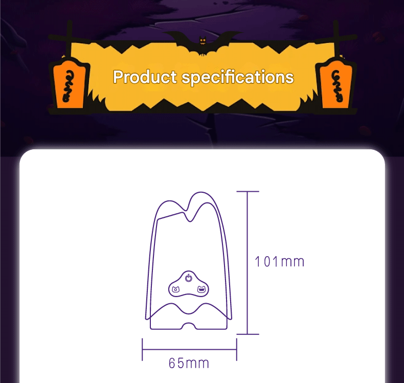 Ghost Halloween limited edition vibrating and sucking sex toy - Rock Candy