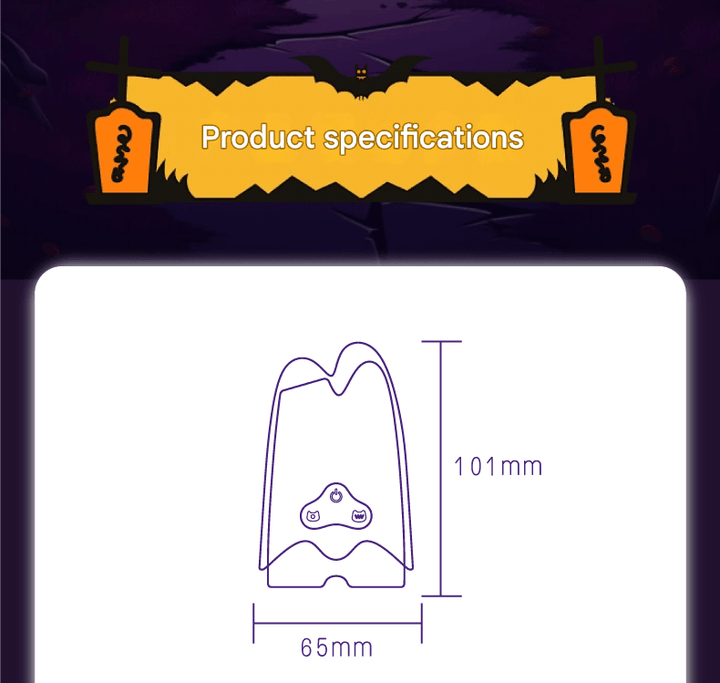 Ghost Halloween limited edition vibrating and sucking sex toy - Rock Candy