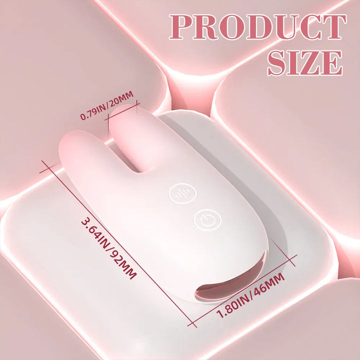 Mini Bunny Ears Dual Motor Clit Vibrator - Rock Candy