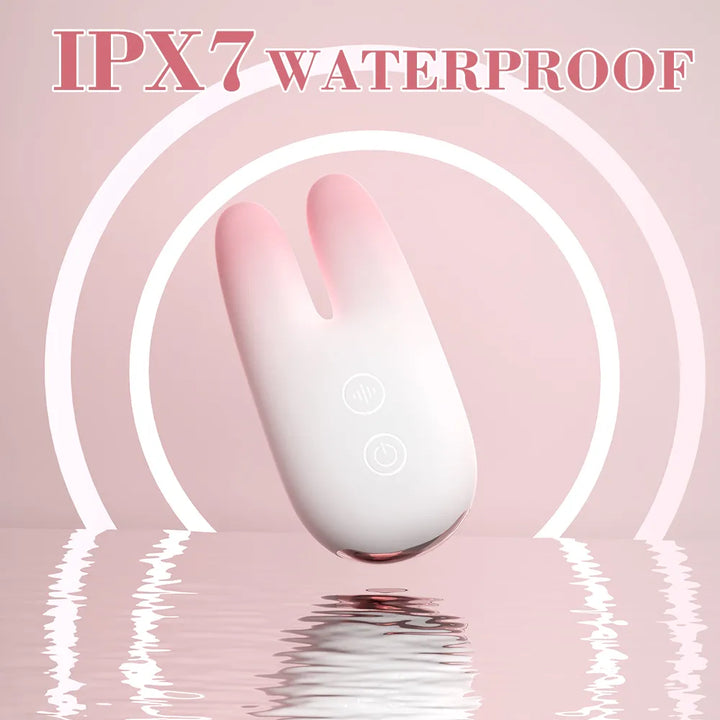 Mini Bunny Ears Dual Motor Clit Vibrator - Rock Candy