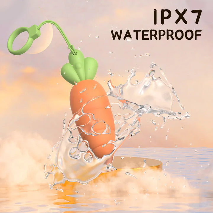 Playful Carrot Vibrating Egg for Dual Stimulation - Rock Candy