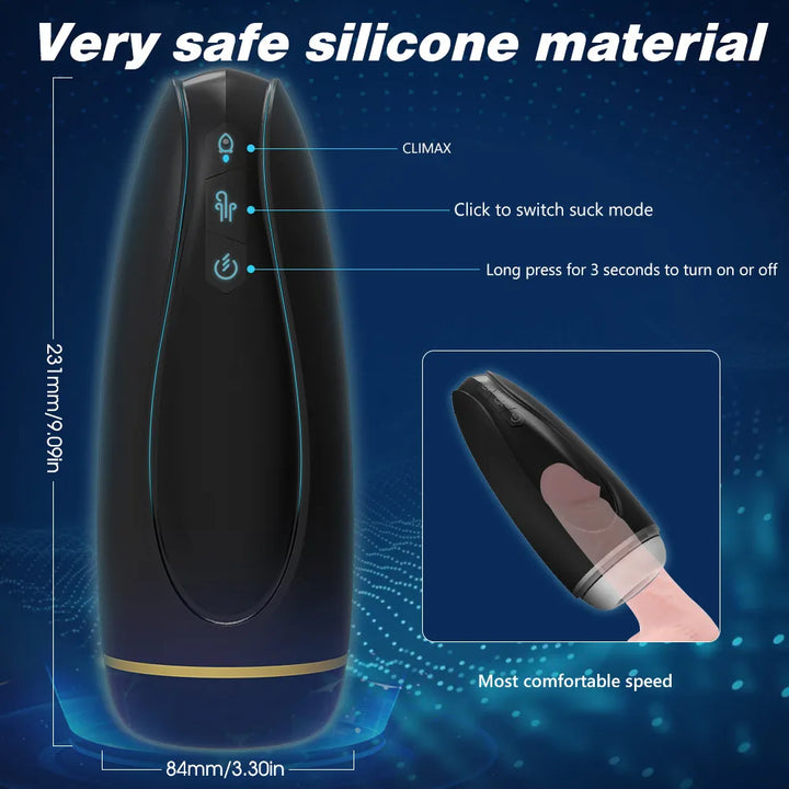 Magneto-Style Male Masturbator Suction Toy For Men - Rock Candy