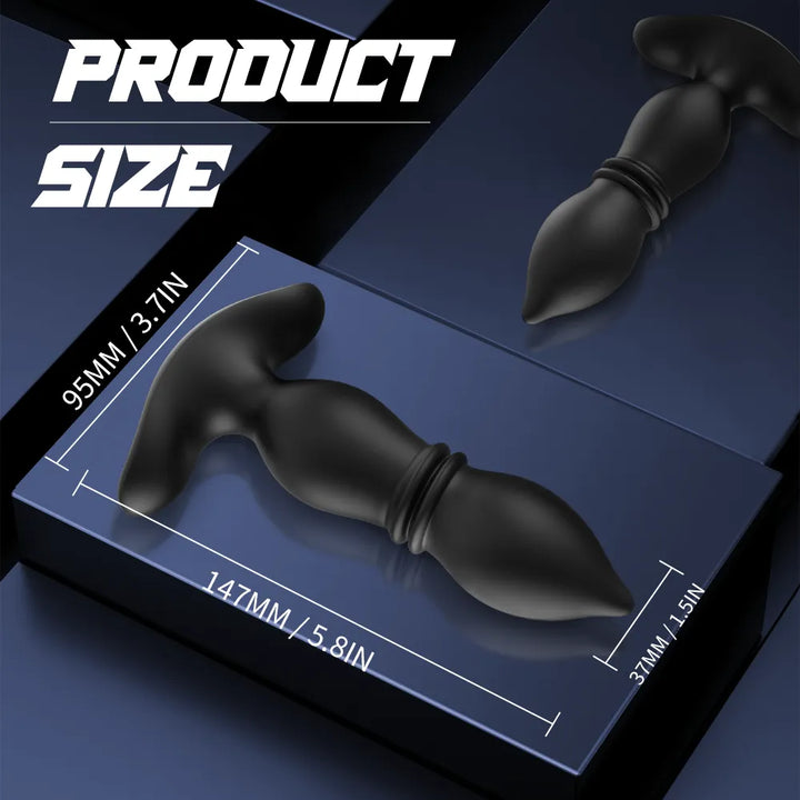 Remote Thrusting Vibrating Anal Plug for Women - Rock Candy