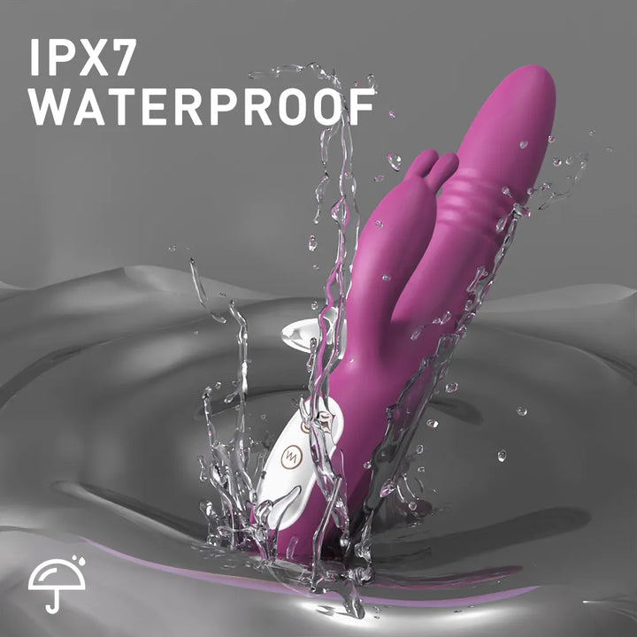 Thrusting Rabbit Vibrator with Ergonomic G-Spot Design - Rock Candy