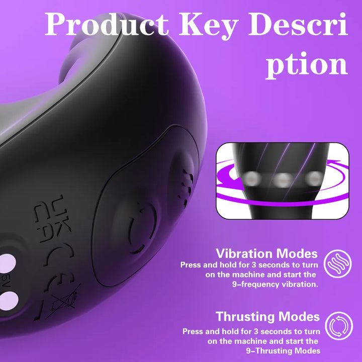 Vibrating Anal Plug For Men - Rock Candy