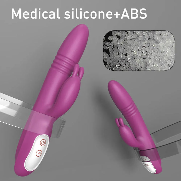 Thrusting Rabbit Vibrator with Ergonomic G-Spot Design - Rock Candy