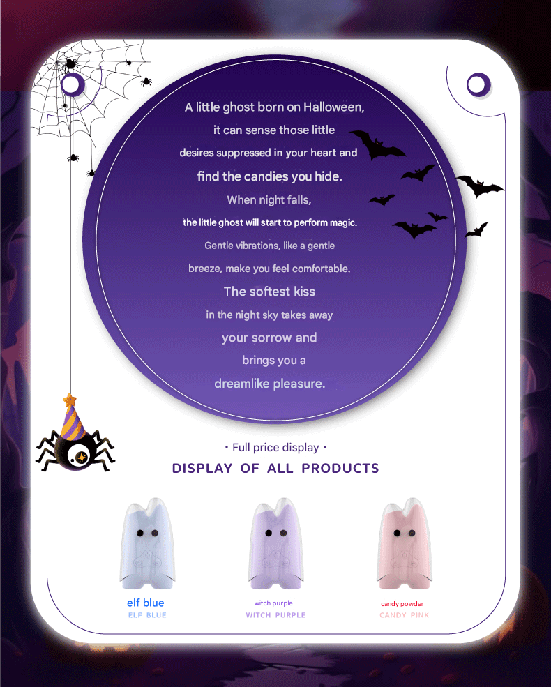 Ghost Halloween limited edition vibrating and sucking sex toy - Rock Candy