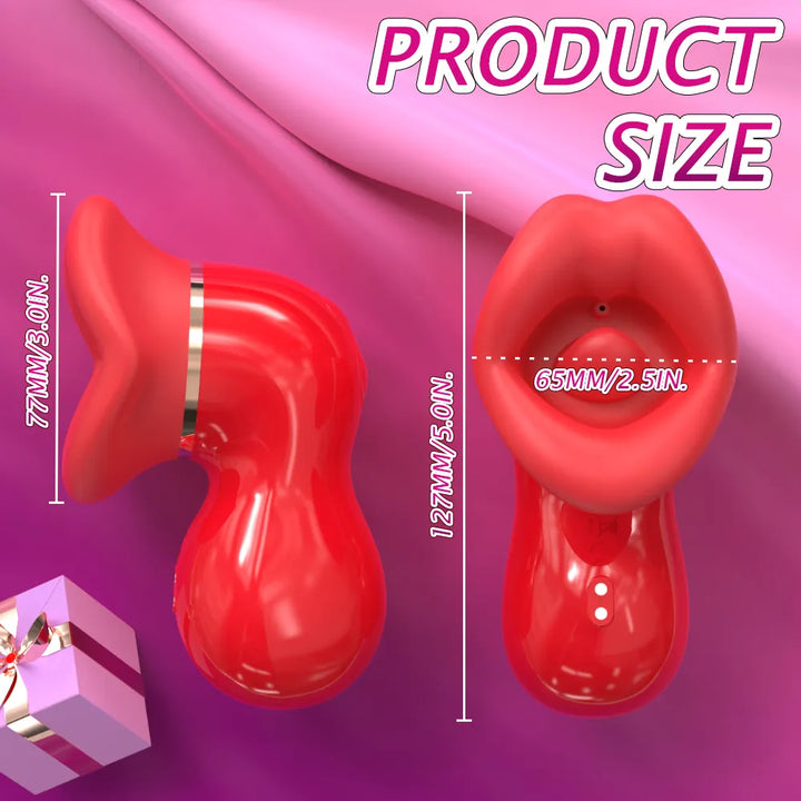 LickWave 3-in-1 Tongue Vibrator for Women - Rock Candy