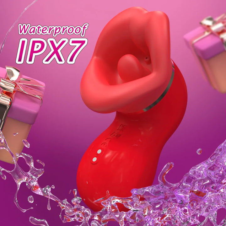 LickWave 3-in-1 Tongue Vibrator for Women - Rock Candy