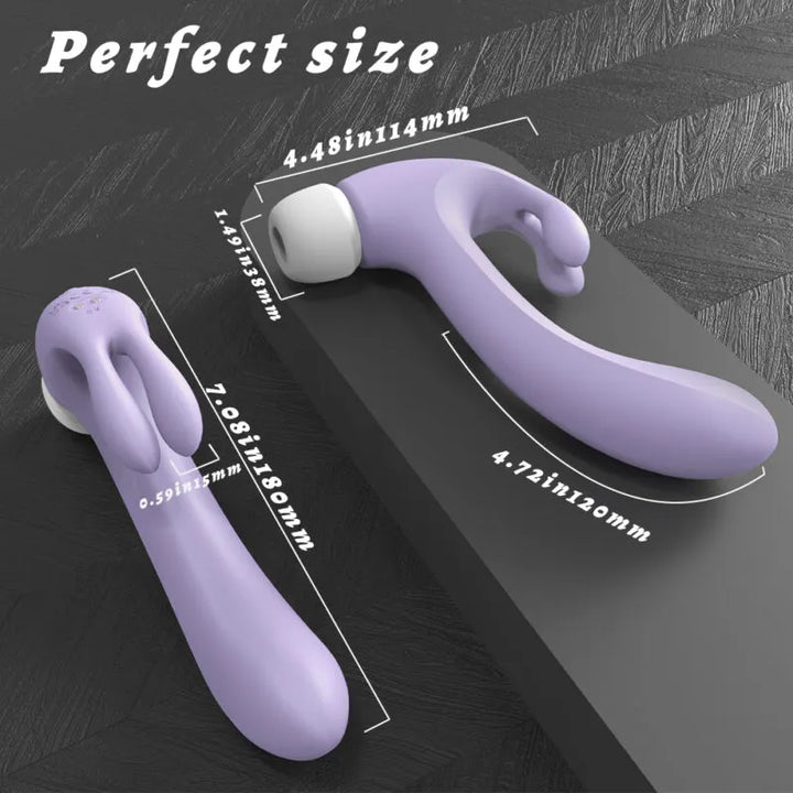 G-Spot Bunny Rabbit Vibrator with Clitoral Suction - Rock Candy