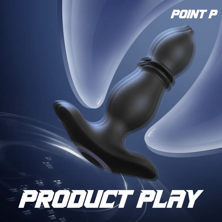 Remote Thrusting Vibrating Anal Plug for Women - Rock Candy