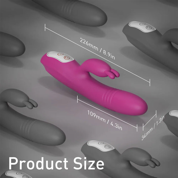 Thrusting Rabbit Vibrator with Ergonomic G-Spot Design - Rock Candy