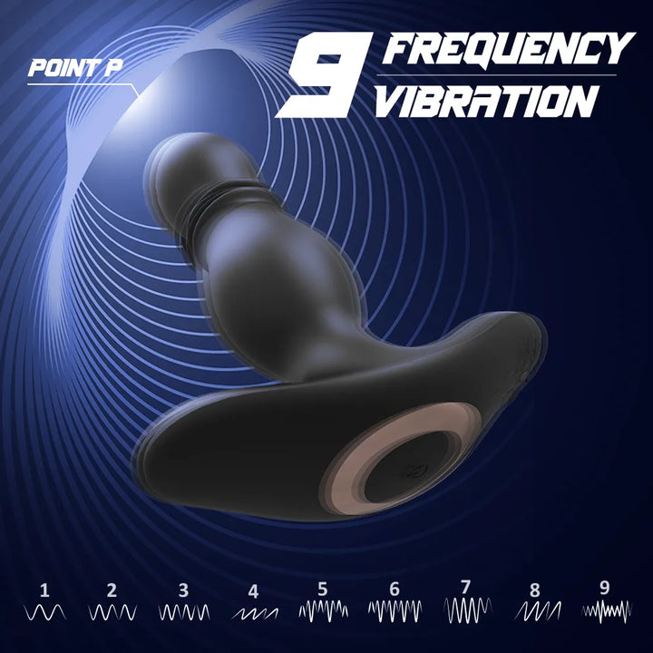 Remote Thrusting Vibrating Anal Plug for Women - Rock Candy