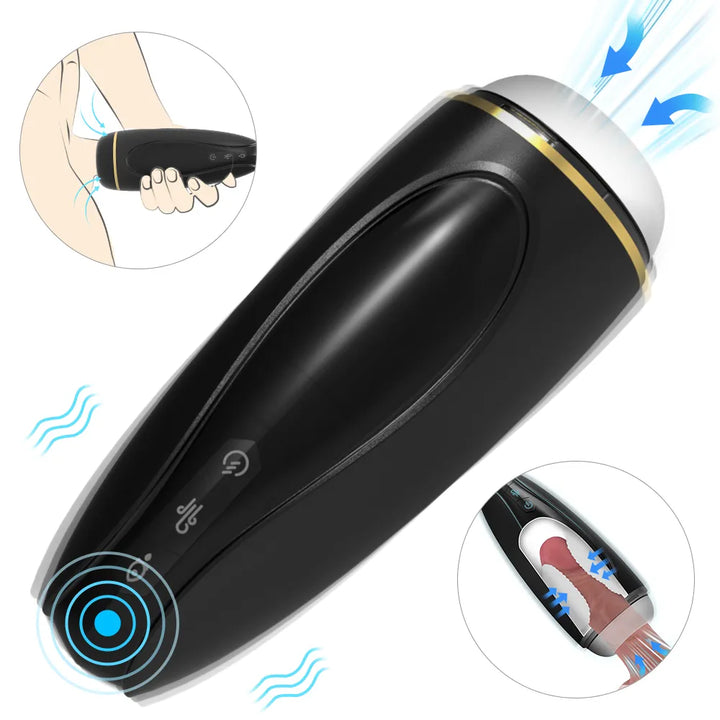 Magneto-Style Male Masturbator Suction Toy For Men - Rock Candy