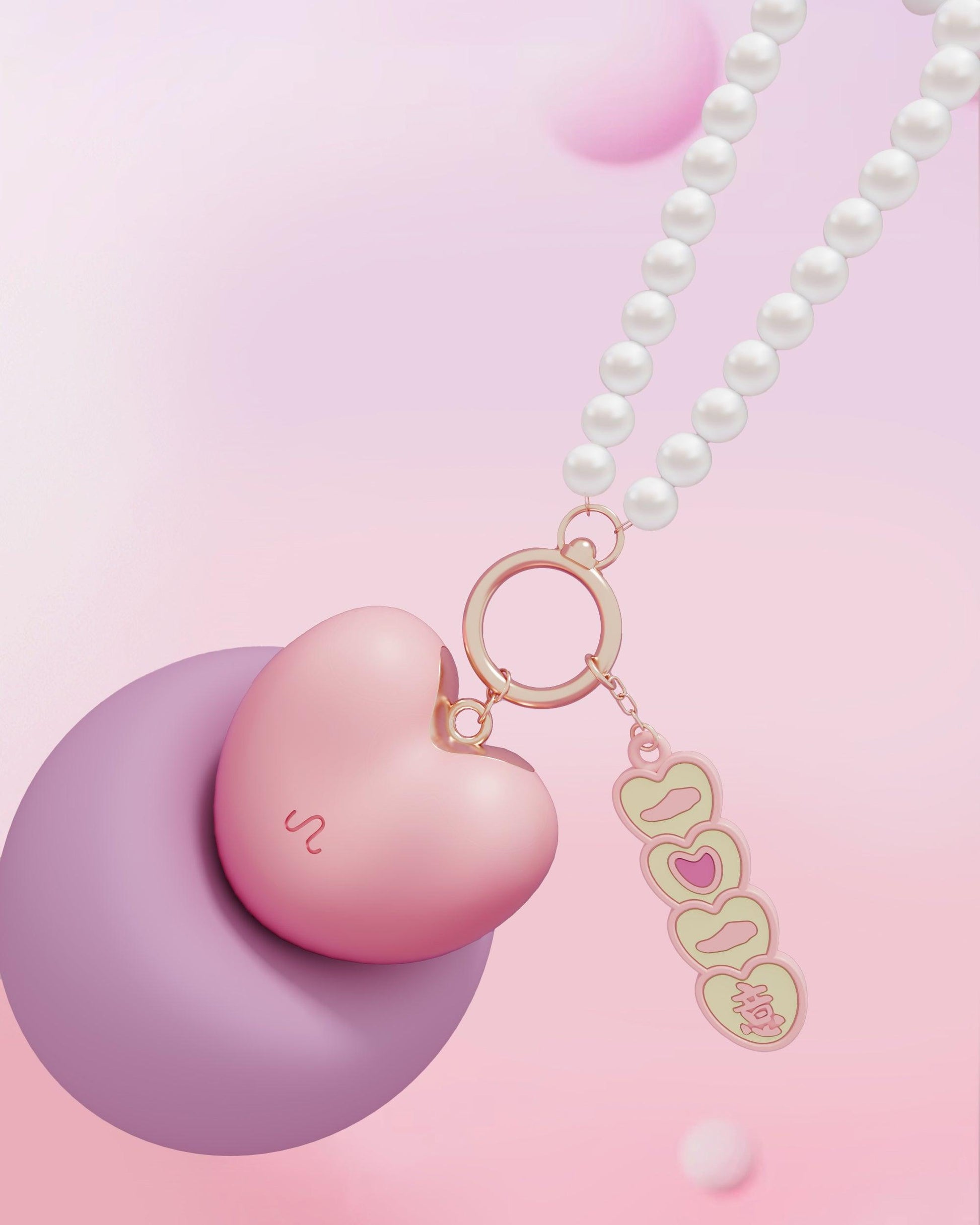 Love - heart - shaped pendant bullet vibrator - Rock Candy