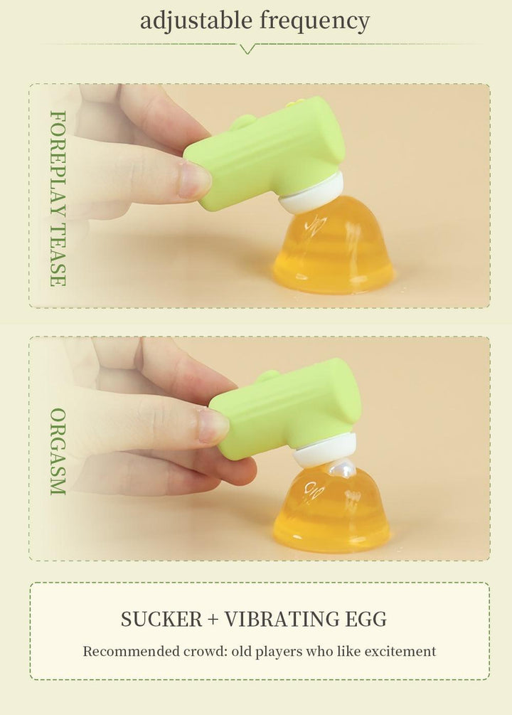 Charging compartment + Dudu suction cactus vibrating egg set - Rock Candy