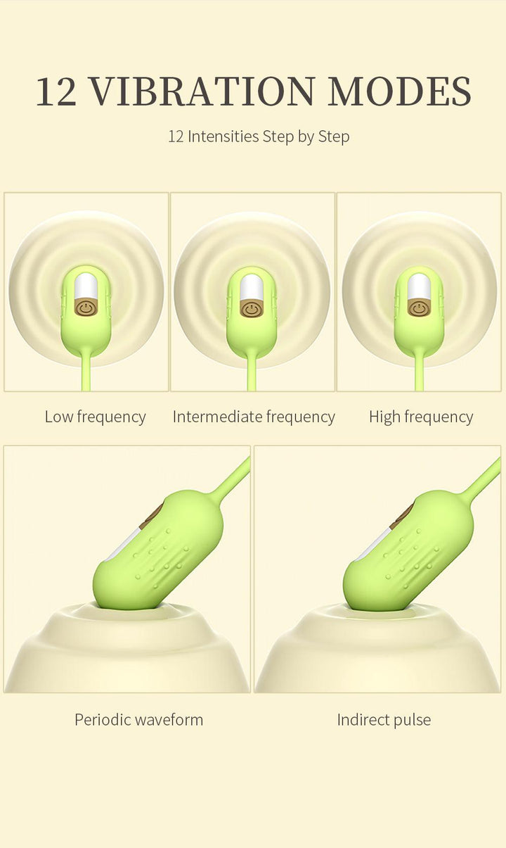 Charging compartment + Dudu suction cactus vibrating egg set - Rock Candy