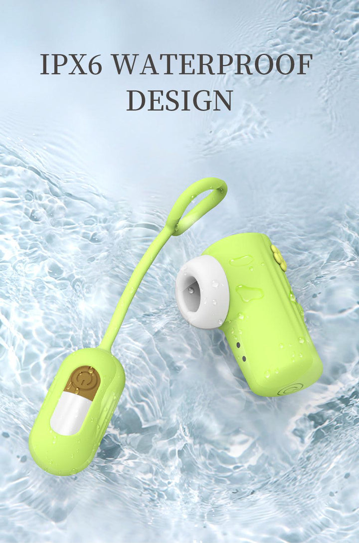 Charging compartment + Dudu suction cactus vibrating egg set - Rock Candy