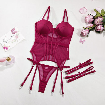 Mesh Corset Lingerie - Rock Candy