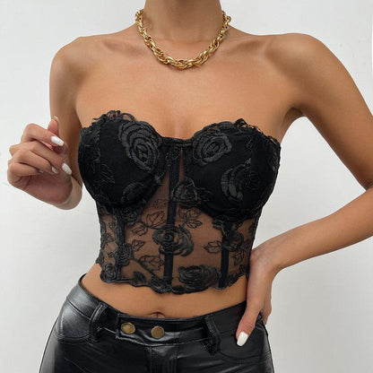Midnight Rose Bustier - Rock Candy