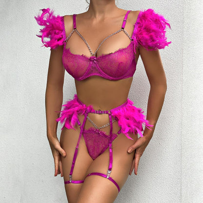 Feathered Angel Cosplay Lingerie Set - Rock Candy