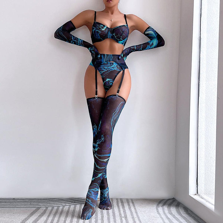 Midnight Nebula Glove Set Lingerie - Rock Candy