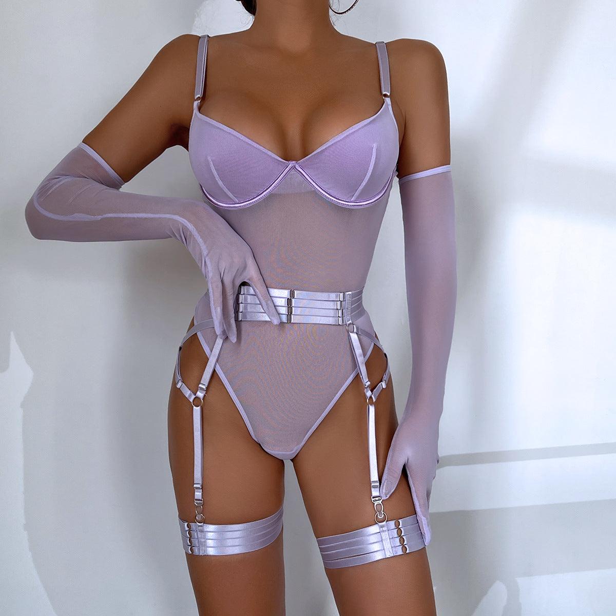 Elegance Leg Harness Lingerie - Rock Candy