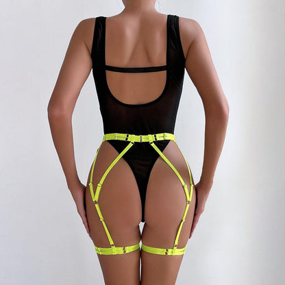 Neon Seduction Bondage Lingerie - Rock Candy