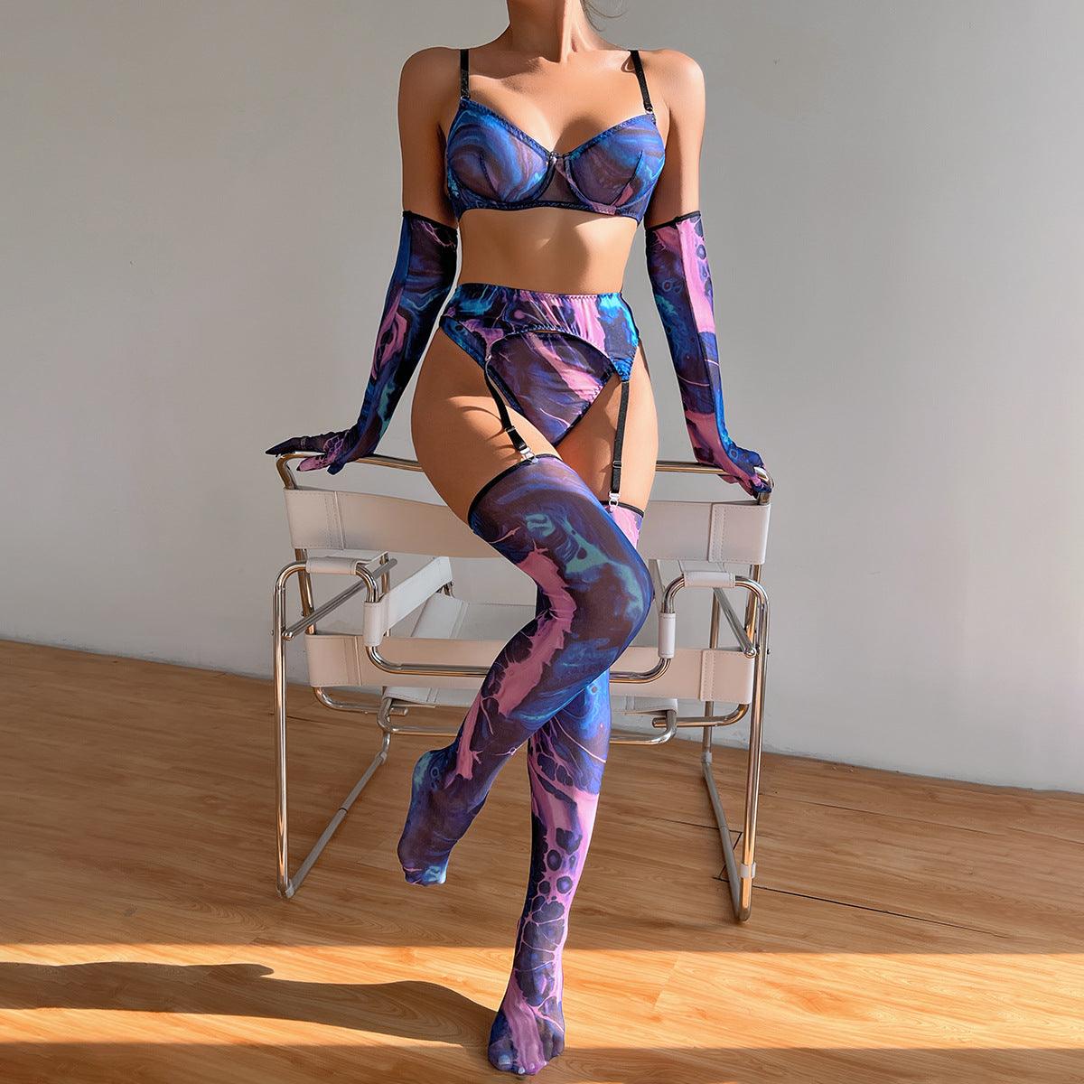 Midnight Nebula Glove Set Lingerie - Rock Candy