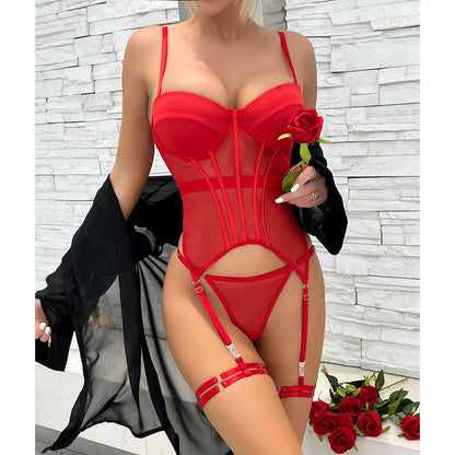 Mesh Corset Lingerie - Rock Candy