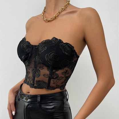 Midnight Rose Bustier - Rock Candy