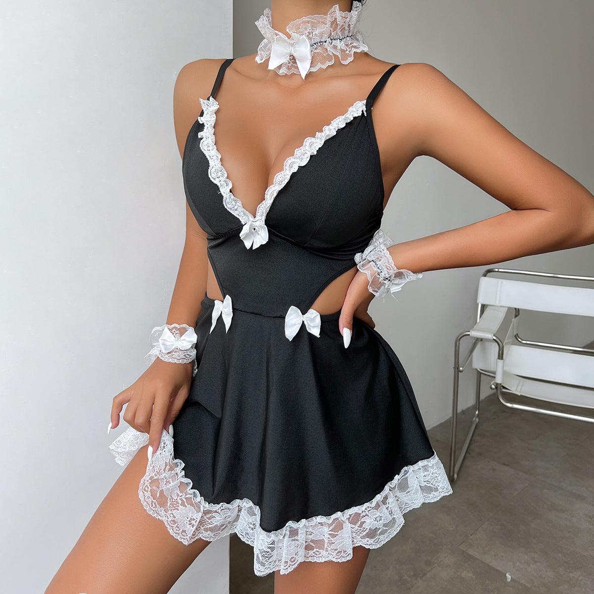 French Maid Cosplay Lingerie Dress - Rock Candy