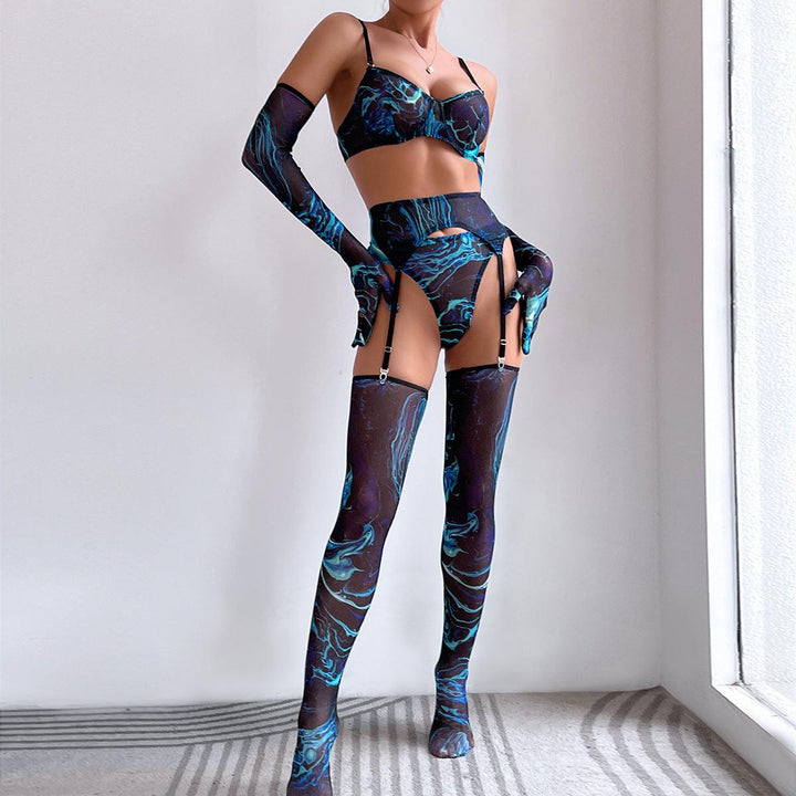 Midnight Nebula Glove Set Lingerie - Rock Candy