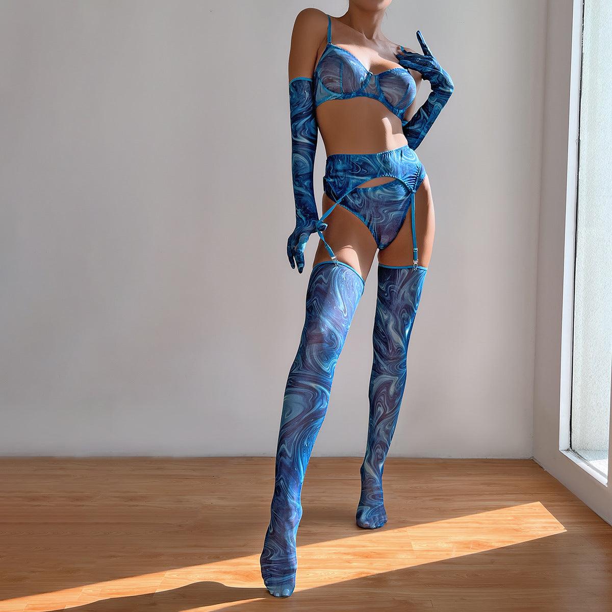 Midnight Nebula Glove Set Lingerie - Rock Candy