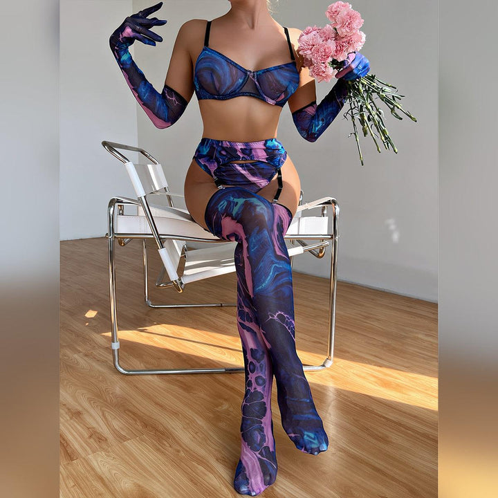 Midnight Nebula Glove Set Lingerie - Rock Candy